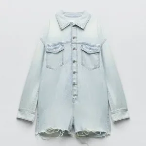 Zara | Pants & Jumpsuits | Zara Trf Denim Short Jumpsuit Zara | Pants & Jumpsuits | Zara Trf Denim Short Jumpsuit